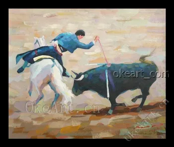 Hand Painted Impressionist Landscape Oil Painting Brazil Bullfighting B04 Decorative Painting Living Room Paintings Wall Decor
Hand Painted Impressionist Landscape Oil Painting Brazil Bullfighting B04 Decorative Painting Living Room Paintings Wall Decor