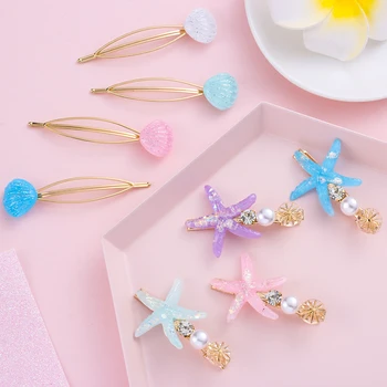 1 Set Girls Hairgrip Wedding Party Fashion Women Pearl Hair Clips Starfish Shell Hairpins Cute Barrette Hair Styling Accessories
1 Set Girls Hairgrip Wedding Party Fashion Women Pearl Hair Clips Starfish Shell Hairpins Cute Barrette Hair Styling Accessories