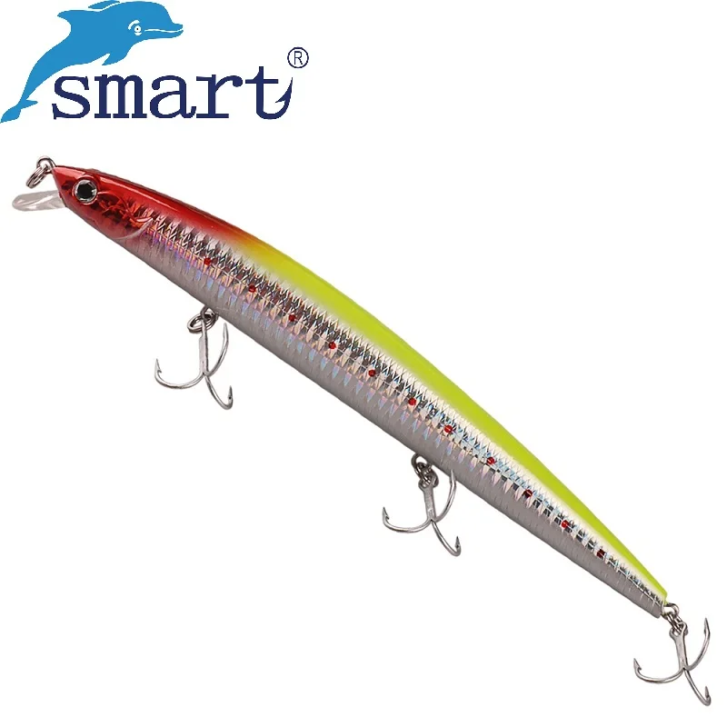 SMART 165mm 26.2g Floating(0.4-0.8) Minnow Bait Hard Fishing Lure VMC Hook Isca Artificial Para Pesca Leurre Souple Peche Vobler
SMART 165mm 26.2g Floating(0.4-0.8) Minnow Bait Hard Fishing Lure VMC Hook Isca Artificial Para Pesca Leurre Souple Peche Vobler
