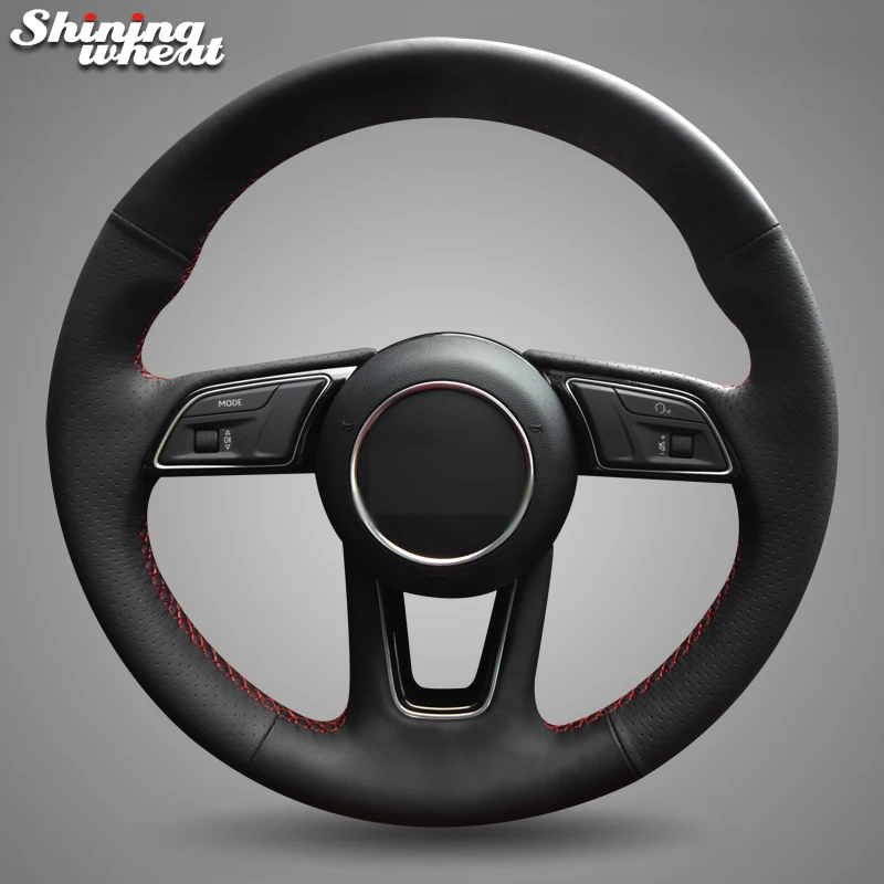 Shining wheat Black Genuine Leather Steering Wheel Cover for Audi A1 (8X) Sportback A3 (8V) A4 (B9) Avant A5 (F5) Q2
Shining wheat Black Genuine Leather Steering Wheel Cover for Audi A1 (8X) Sportback A3 (8V) A4 (B9) Avant A5 (F5) Q2