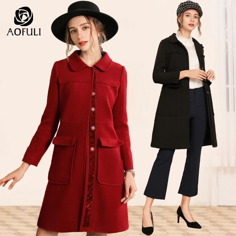 AOFULI Solid Color Women Fleece Winter Coat Single Breasted Long Sleeve Big Pocket Overcoat Tops Black Red M~ XXXL 4XL 5XL A3838
AOFULI Solid Color Women Fleece Winter Coat Single Breasted Long Sleeve Big Pocket Overcoat Tops Black Red M~ XXXL 4XL 5XL A3838
