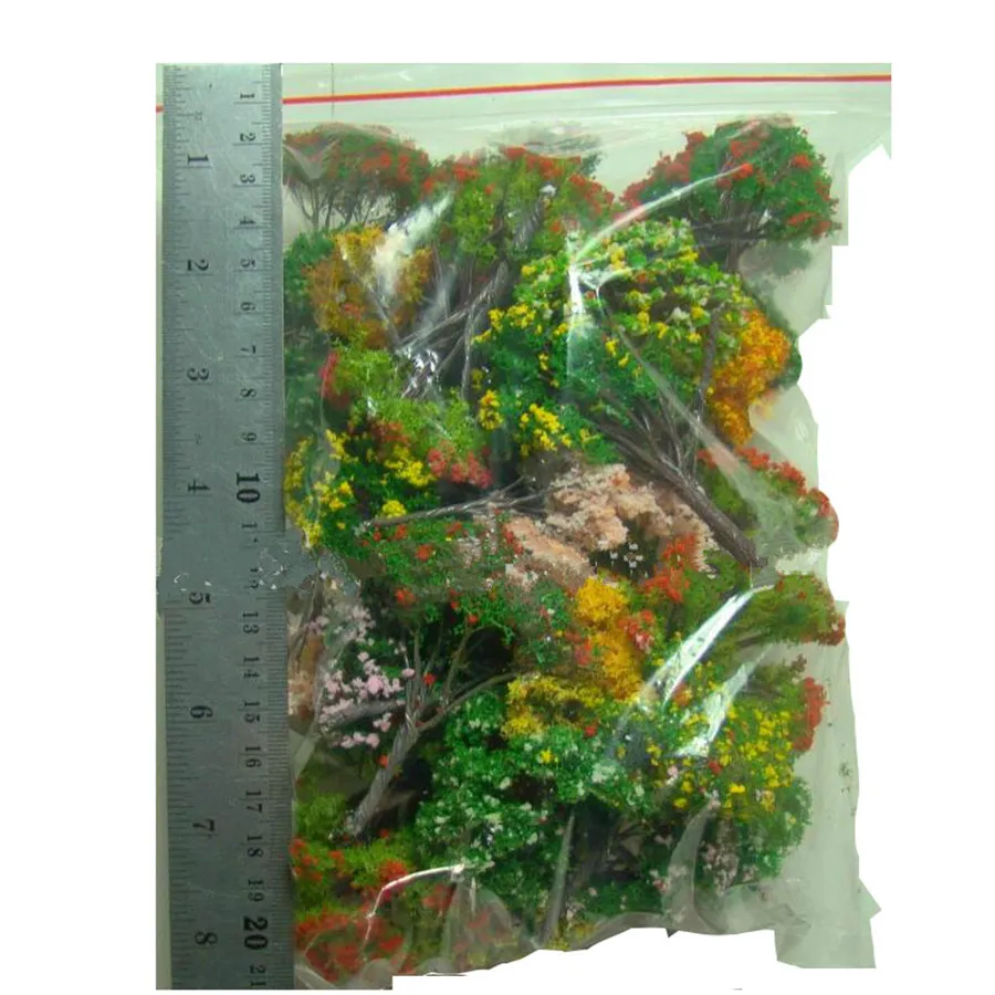 30Pcs/Lot Flower Model Trees Mixed Wire And Plastic Model Landscape Trees Train Layout Garden Scenery Miniature
30Pcs/Lot Flower Model Trees Mixed Wire And Plastic Model Landscape Trees Train Layout Garden Scenery Miniature