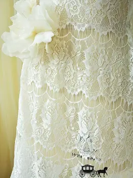 Newest lace fabric 1meter/lot Ivory white exquisite flower net yarn cotton embroidery mesh fabric for DIY clothes 150cm width
Newest lace fabric 1meter/lot Ivory white exquisite flower net yarn cotton embroidery mesh fabric for DIY clothes 150cm width