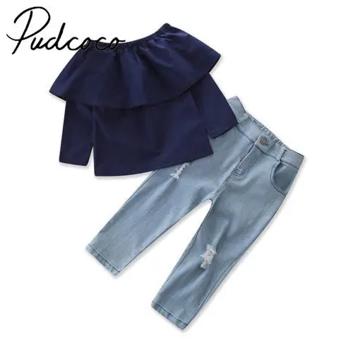 Helen115 Kids baby girl clothes Off Shoulder Long Sleeve T-shirt+Pants Outfits Set 2-7Years
Helen115 Kids baby girl clothes Off Shoulder Long Sleeve T-shirt+Pants Outfits Set 2-7Years