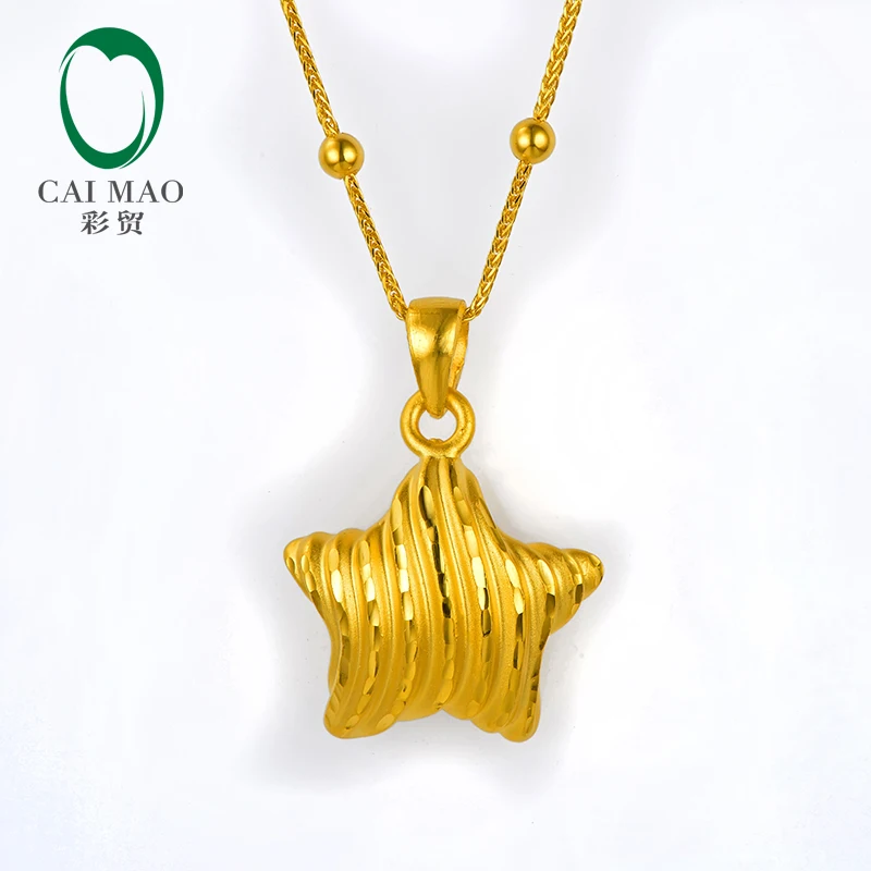 CAIMAO 24K Pure Gold Star Shape Charm Pendant Lover Gift Real 999 3d Hard Gold Process Fine Jewelry
CAIMAO 24K Pure Gold Star Shape Charm Pendant Lover Gift Real 999 3d Hard Gold Process Fine Jewelry