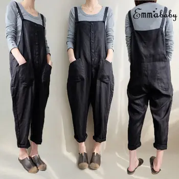 2018 Summer Autumn Rompers Womens Jumpsuits Vintage Sleeveless Backless Casual Loose Solid Overalls Strapless Paysuits
2018 Summer Autumn Rompers Womens Jumpsuits Vintage Sleeveless Backless Casual Loose Solid Overalls Strapless Paysuits