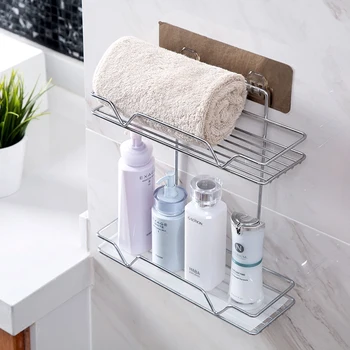 LIYIMENG Stainless Steel Kitchen Storage Rack Shampoo Shelf Kitchen Hanger Chest Storage shelf Bathroom Towel Organizer Holder
LIYIMENG Stainless Steel Kitchen Storage Rack Shampoo Shelf Kitchen Hanger Chest Storage shelf Bathroom Towel Organizer Holder