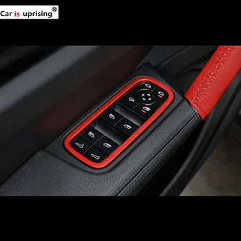 ABS Car styling indoor Refit red 3D Sticker Window lifting switch decoration frame for Porsche new cayenne 2018 accessory
ABS Car styling indoor Refit red 3D Sticker Window lifting switch decoration frame for Porsche new cayenne 2018 accessory