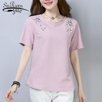 summer women's tops and blouses embroidery floral summer short sleeve female clothes simple women's shirt feminine blusa 0825 40
summer women's tops and blouses embroidery floral summer short sleeve female clothes simple women's shirt feminine blusa 0825 40