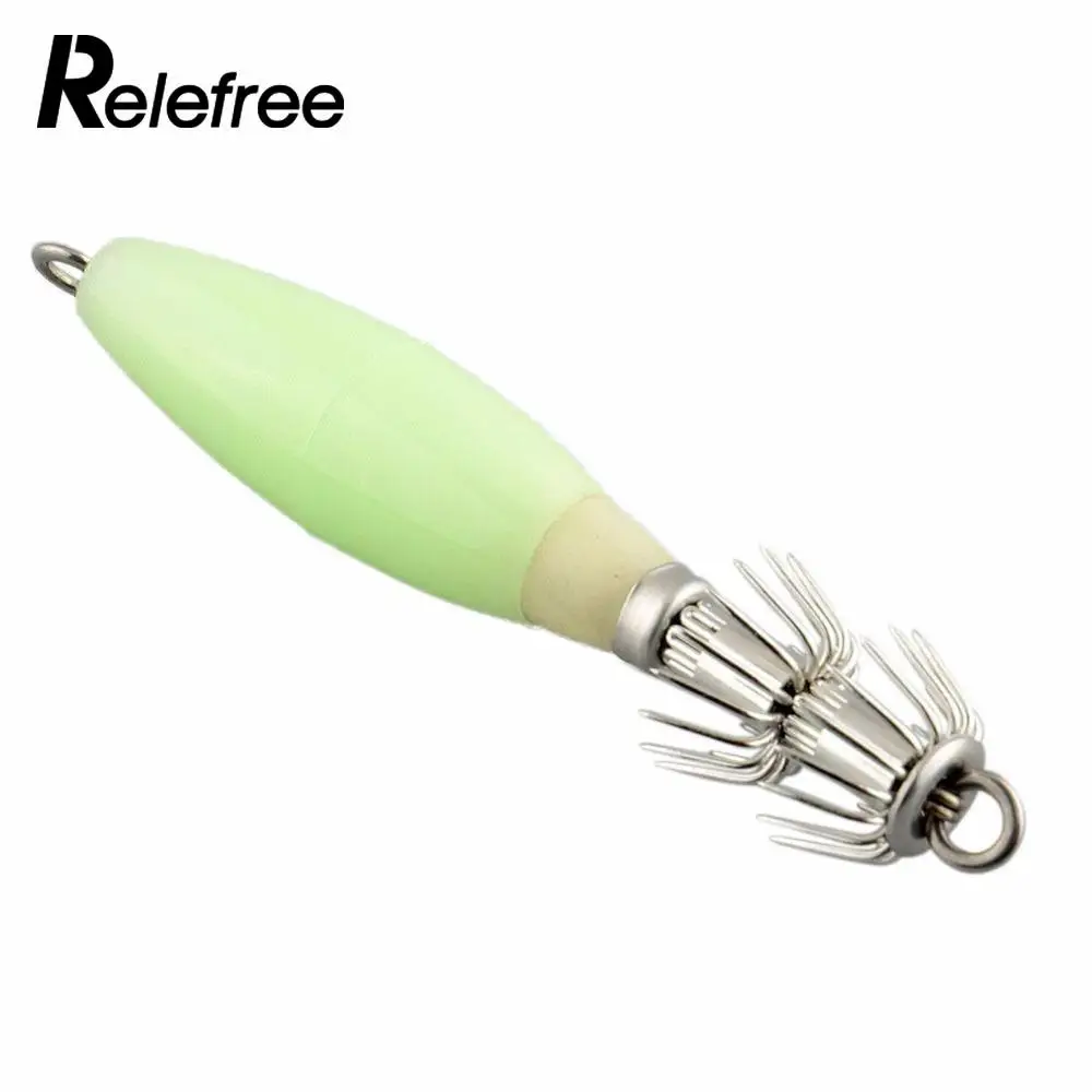 Relefree 5Pcs/lot Luminous Vivid Lifelike Simulation Fishing Tackle Lures Squid Jig Lures with Hook 9.5cm 14g Fish Hook
Relefree 5Pcs/lot Luminous Vivid Lifelike Simulation Fishing Tackle Lures Squid Jig Lures with Hook 9.5cm 14g Fish Hook