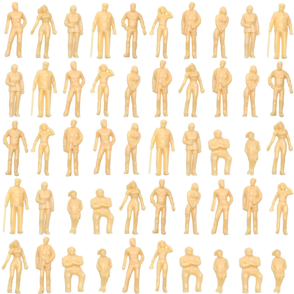 P43B 50pcs Model Trains 1:43 Scale WHITE Unpainted Figures O Scale Scenery Layout Miniature
P43B 50pcs Model Trains 1:43 Scale WHITE Unpainted Figures O Scale Scenery Layout Miniature