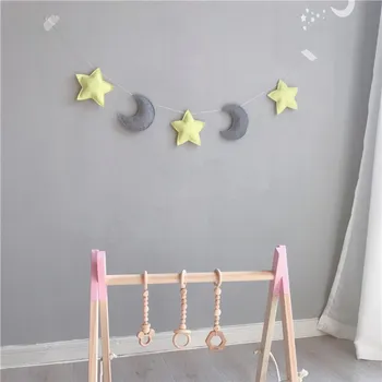 INS Nordic Felt Moon Star Garlands String Kids Room Decoration Ornaments Wall Hanging Pennant Tent Bed Baby Shower Photo Props
INS Nordic Felt Moon Star Garlands String Kids Room Decoration Ornaments Wall Hanging Pennant Tent Bed Baby Shower Photo Props