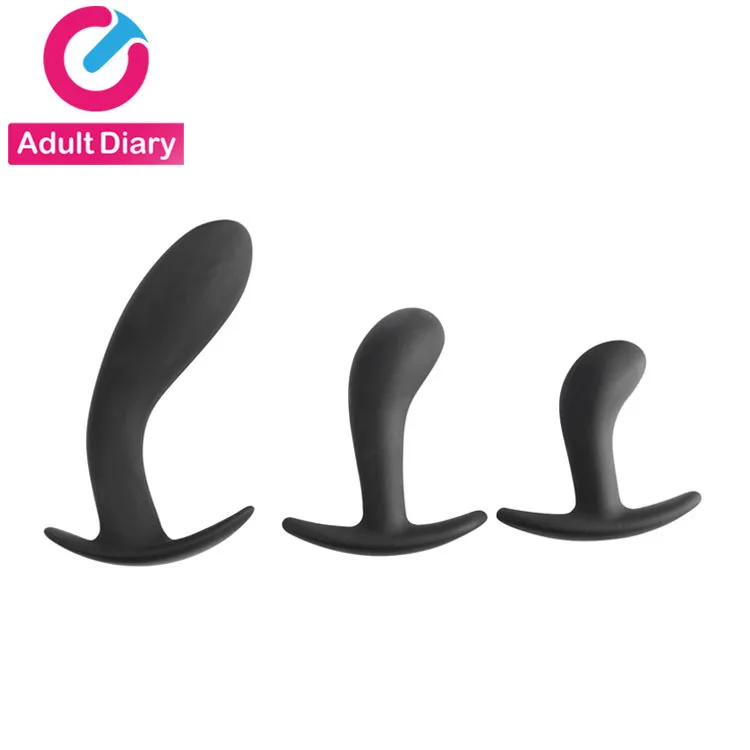 3PCS,Silicone Anal Plug Massage Butt Plug Anal Balls Chastity Dildo Prostata Massage Sex Toys For Men Woman Gay