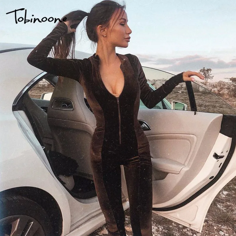 Tobinoone 2018 Autumn Winter Rompers Long Jumpsuit Women Sexy Long Sleeve Bodycon Jumpsuits Club Femme Casual Playsuit Overalls
Tobinoone 2018 Autumn Winter Rompers Long Jumpsuit Women Sexy Long Sleeve Bodycon Jumpsuits Club Femme Casual Playsuit Overalls