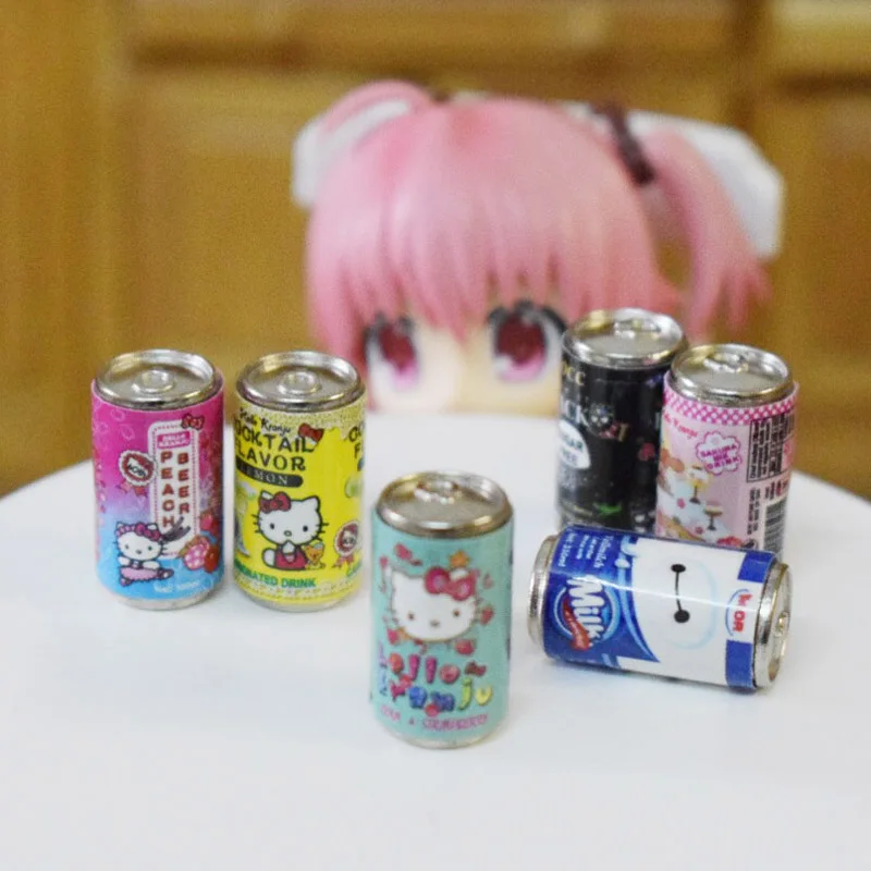 Cute 6pcs/lot 1:6 Scale Miniature Hello Kitty Drinks Miniature Dollhouse Kitchen Food for Blyth Barbies Doll Toys Accessories
Cute 6pcs/lot 1:6 Scale Miniature Hello Kitty Drinks Miniature Dollhouse Kitchen Food for Blyth Barbies Doll Toys Accessories