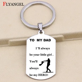 Dad I'll Always Be Your Little Girl,You'll Always Be My Hero Keyring Stainless Steel Dog Tag Keychain Daddy Father's Day Gifts
Dad I'll Always Be Your Little Girl,You'll Always Be My Hero Keyring Stainless Steel Dog Tag Keychain Daddy Father's Day Gifts