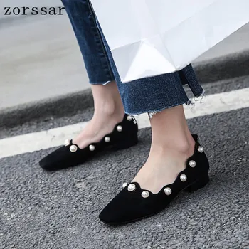 Zorssar 2019 New Women Slip on Flat Shoes Fashion pearl Woman Boat Shoes Black Loafers kid Suede Ladies Ballet Flats
Zorssar 2019 New Women Slip on Flat Shoes Fashion pearl Woman Boat Shoes Black Loafers kid Suede Ladies Ballet Flats