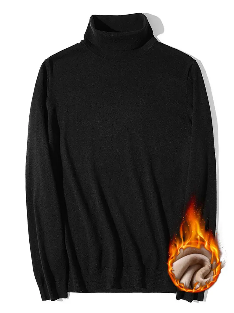 Brand MuLS Turtleneck Sweater Men Pullovers Spring Winter Thick High-Neck Male Sweater Jumpers Cotton Fleece Man knitwear Autumn 17