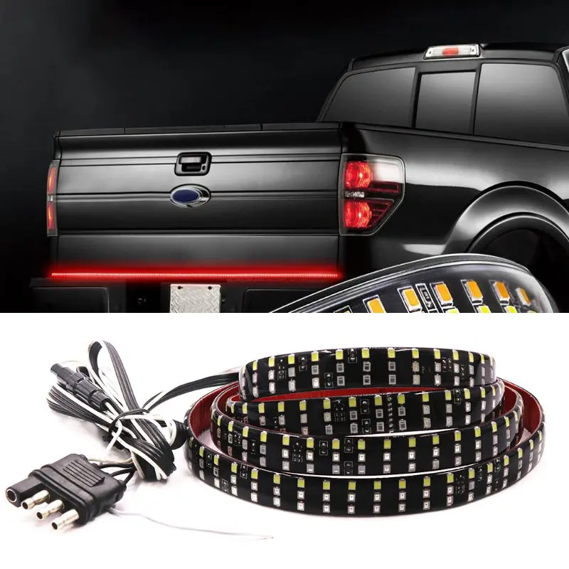 60Inch Triple Row 5-Function Truck Tailgate LED Strip Light Bar With Reverse Brake Turn Signal For SUV Car Accessories
60Inch Triple Row 5-Function Truck Tailgate LED Strip Light Bar With Reverse Brake Turn Signal For SUV Car Accessories