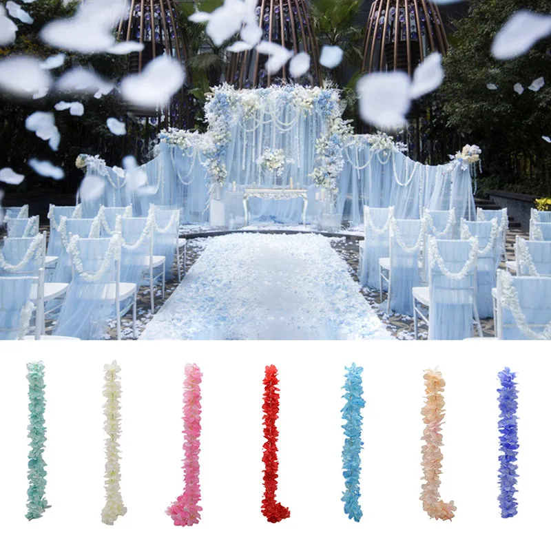 1 Meter Flowers String Artificial Silk Hydrangea Orchid Wisteria Flower Wedding Arch Rattan Decorations Event Party Supplies
1 Meter Flowers String Artificial Silk Hydrangea Orchid Wisteria Flower Wedding Arch Rattan Decorations Event Party Supplies