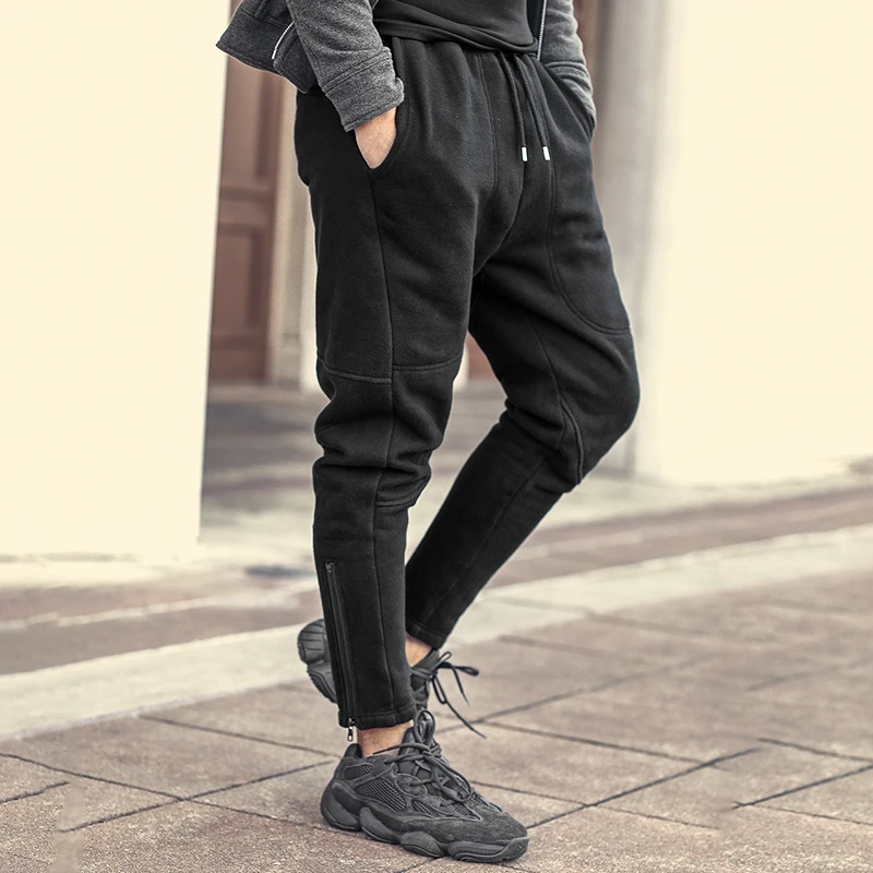Men New Style Zippers Trousers Thickening Fleece Inside Black Slim Casual Pants Men Harem Trousers Hip Hops Fashion Pants K923-2
Men New Style Zippers Trousers Thickening Fleece Inside Black Slim Casual Pants Men Harem Trousers Hip Hops Fashion Pants K923-2