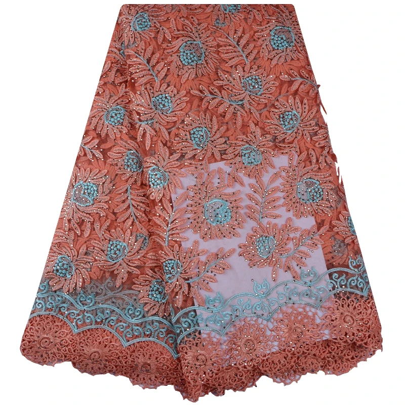 Peach Color Tulle Lace Fabric 3D Flower High Quality Stones Lace Fabric Beautiful Applique Nigerian Lace Fabric For Wedding
Peach Color Tulle Lace Fabric 3D Flower High Quality Stones Lace Fabric Beautiful Applique Nigerian Lace Fabric For Wedding