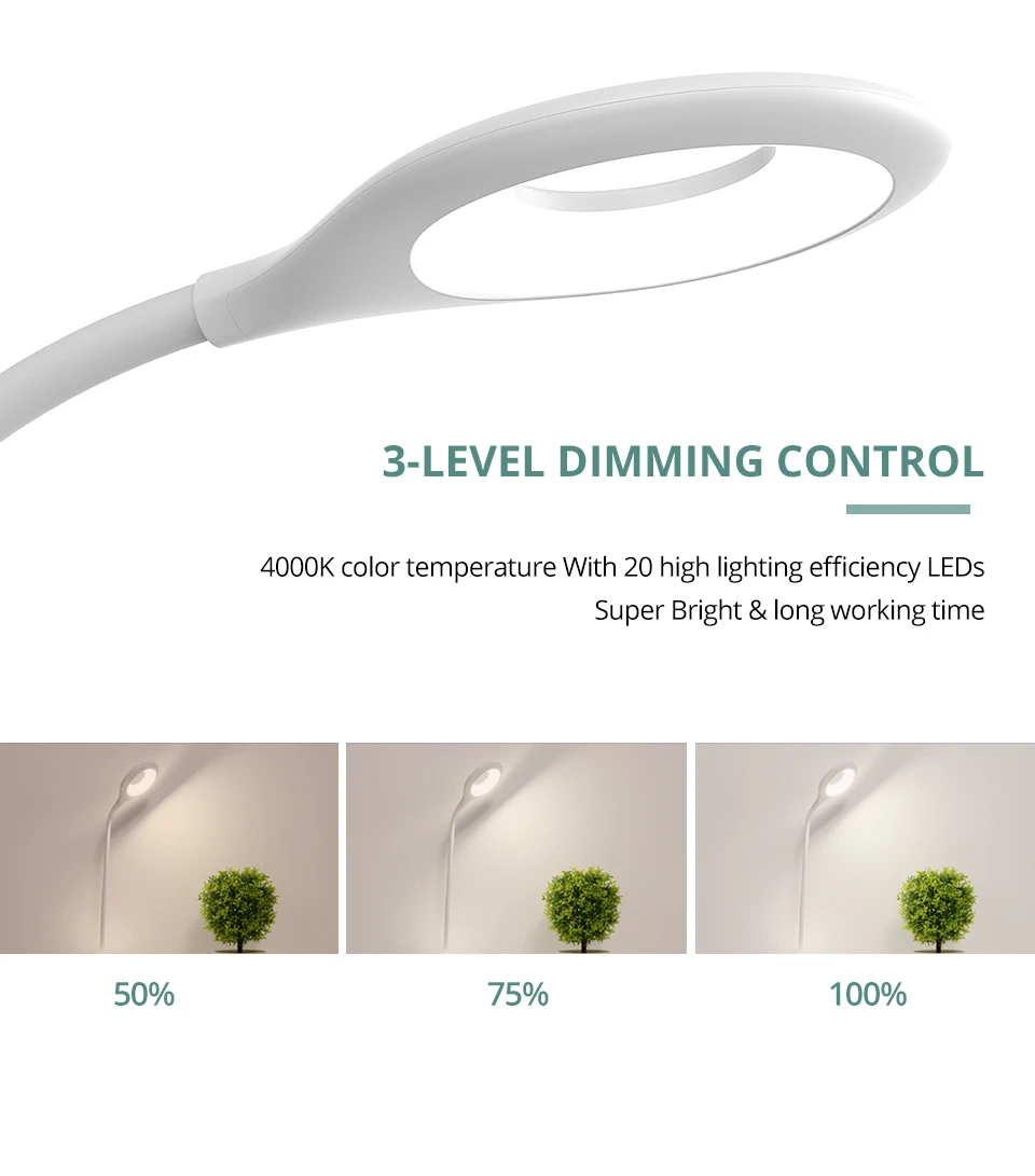 Touch Sensor Night Light Student Study Book Reading Light with Pen Holder 18650 USB LED 3 Modes 4000K Eye Protection Desk Lamp (8)