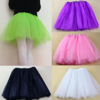 

KLV Newly 1PC Pretty Girl Elastic Stretchy Tulle Dress Adult Tutu 3 Layer Skirt Female Women Ladies Ballet Stage Skirts Drop2.7