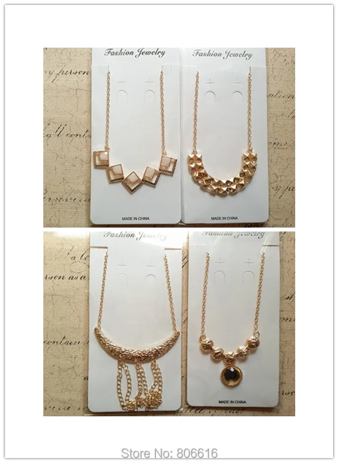 2# Europe Style 4 pcs / lot Mix Styles Gold Color Alloy Trendy Big Pendant Necklaces | Украшения и аксессуары