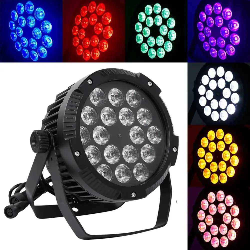 Waterproof IP65 18X15W LED DJ Par Light 6 in 1 RGBWA UV PAR64 DMX Stage Lighting
Waterproof IP65 18X15W LED DJ Par Light 6 in 1 RGBWA UV PAR64 DMX Stage Lighting