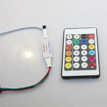 DC12V MINI RGB 24key-IR LED Pixel Controller;1024 pixels Controlled; WS2811 / WS2812B / TM1804 / TM1809 / INK1003 / ICS1903
DC12V MINI RGB 24key-IR LED Pixel Controller;1024 pixels Controlled; WS2811 / WS2812B / TM1804 / TM1809 / INK1003 / ICS1903
