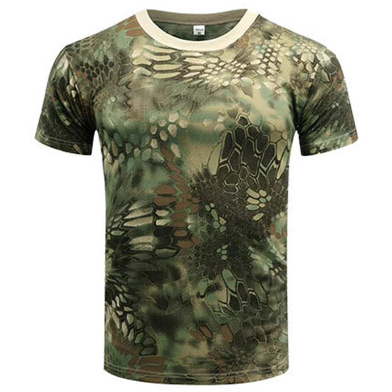 Men Snake Army Green Camouflage Quick-drying Skin Mesh T-shirt Male Outdoor Short-sleeved Men's Tees Tops 483
Men Snake Army Green Camouflage Quick-drying Skin Mesh T-shirt Male Outdoor Short-sleeved Men's Tees Tops 483