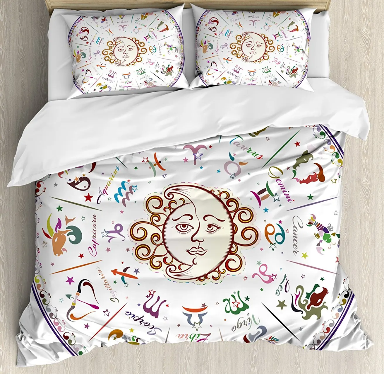 Duvet Cover Set, Astrology Map with Descriptions Forecast for Person Future Birth Natal Earth Theme, 4 Piece Bedding Set
Duvet Cover Set, Astrology Map with Descriptions Forecast for Person Future Birth Natal Earth Theme, 4 Piece Bedding Set
