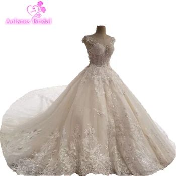 Vestido De Noiva Scoop Neck Crystals Beads Ball Gown Wedding Dresses 2018 Sexy Backless Appliques Embroidery Tulle Bridal Gown
Vestido De Noiva Scoop Neck Crystals Beads Ball Gown Wedding Dresses 2018 Sexy Backless Appliques Embroidery Tulle Bridal Gown