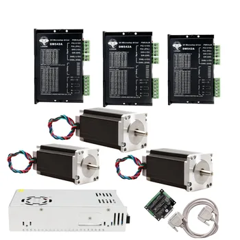 Free Ship to US/EU 3 Axis Nema23 Stepper Motor 425oz-in 3A 112mm &Driver DM542A peak 4.2 A controller Board CNC ROUTER
Free Ship to US/EU 3 Axis Nema23 Stepper Motor 425oz-in 3A 112mm &Driver DM542A peak 4.2 A controller Board CNC ROUTER