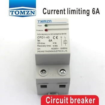 6A 6ampere CPD-63 230V 1380W protection Din rail automatic recovery reconnect Current limiting protective device protector
6A 6ampere CPD-63 230V 1380W protection Din rail automatic recovery reconnect Current limiting protective device protector