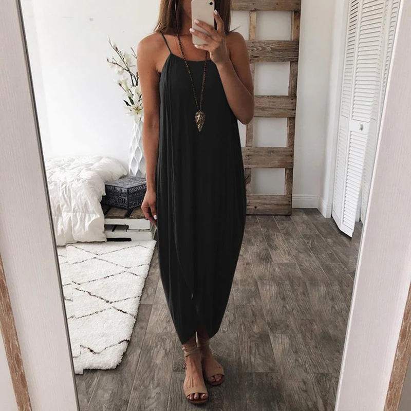 2022 Dress Women Summer Loose Straps Sleeveless Dress Elegant Holiday Casual Party Beach Dress Women Dresses
2022 Dress Women Summer Loose Straps Sleeveless Dress Elegant Holiday Casual Party Beach Dress Women Dresses