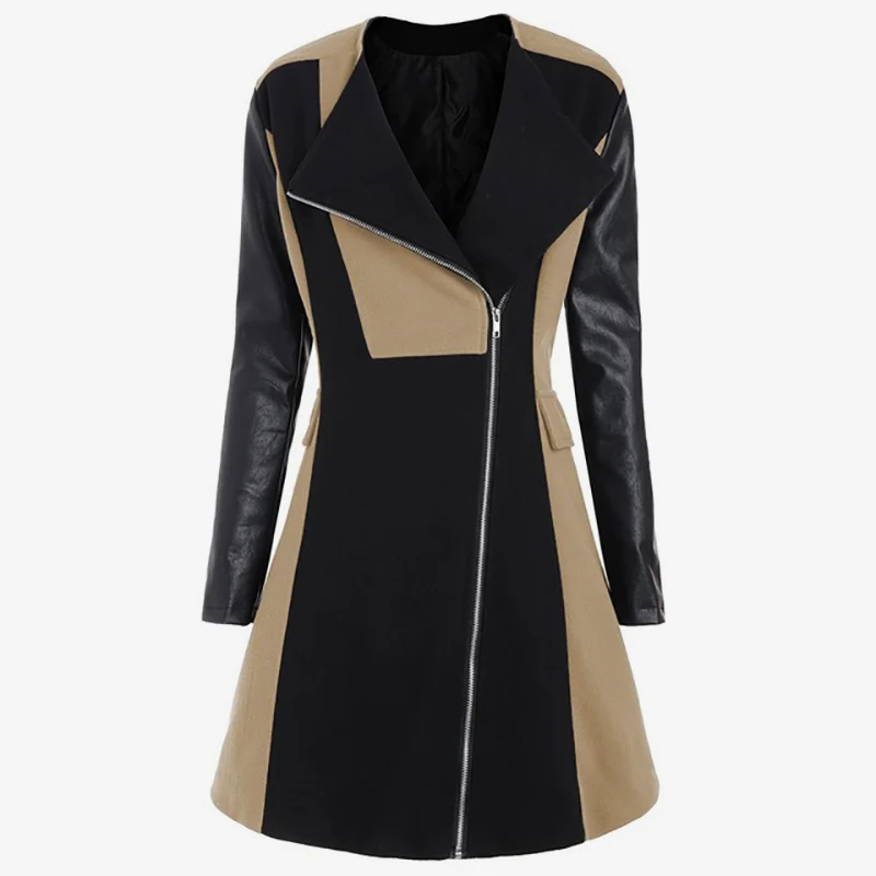 Women's Plus Size Patchwork Overcoat 2019 Spring Autumn Female Fashion Outwear Casual Ladies Zipper Cotton Panelled Long Jackets
Women's Plus Size Patchwork Overcoat 2019 Spring Autumn Female Fashion Outwear Casual Ladies Zipper Cotton Panelled Long Jackets