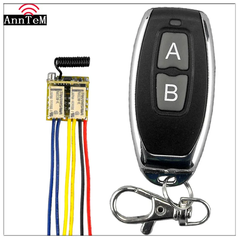Anntem mini RF 2 Relay 433 Receiver wireless remote control Learning DC 3.7V to 24V micro switch NO COM NC Transmitter receiver
Anntem mini RF 2 Relay 433 Receiver wireless remote control Learning DC 3.7V to 24V micro switch NO COM NC Transmitter receiver