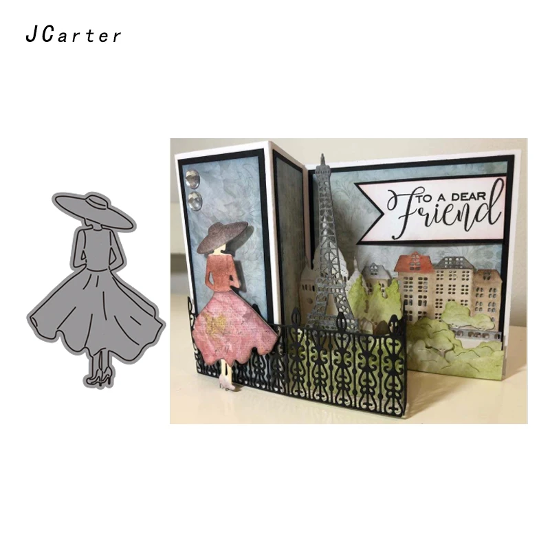 JC Metal Cutting Dies for Scrapbooking Dies Cut Woman with Hat Card Making Stencil Craft Folder Paper Album Alinacrafts Decor
JC Metal Cutting Dies for Scrapbooking Dies Cut Woman with Hat Card Making Stencil Craft Folder Paper Album Alinacrafts Decor