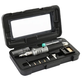 Soldering Iron Professional 10 in 1 Silver Soldering Iron Set Butane Gas Soldering Iron Set Welding Equipment
Soldering Iron Professional 10 in 1 Silver Soldering Iron Set Butane Gas Soldering Iron Set Welding Equipment