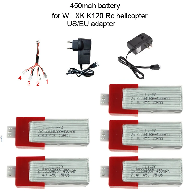 Lamsam 7.4V 450mah Lipo battery for XK K120 Helicopter Align T-Rex 150 DFC Micro Aircraft Drone parts
Lamsam 7.4V 450mah Lipo battery for XK K120 Helicopter Align T-Rex 150 DFC Micro Aircraft Drone parts