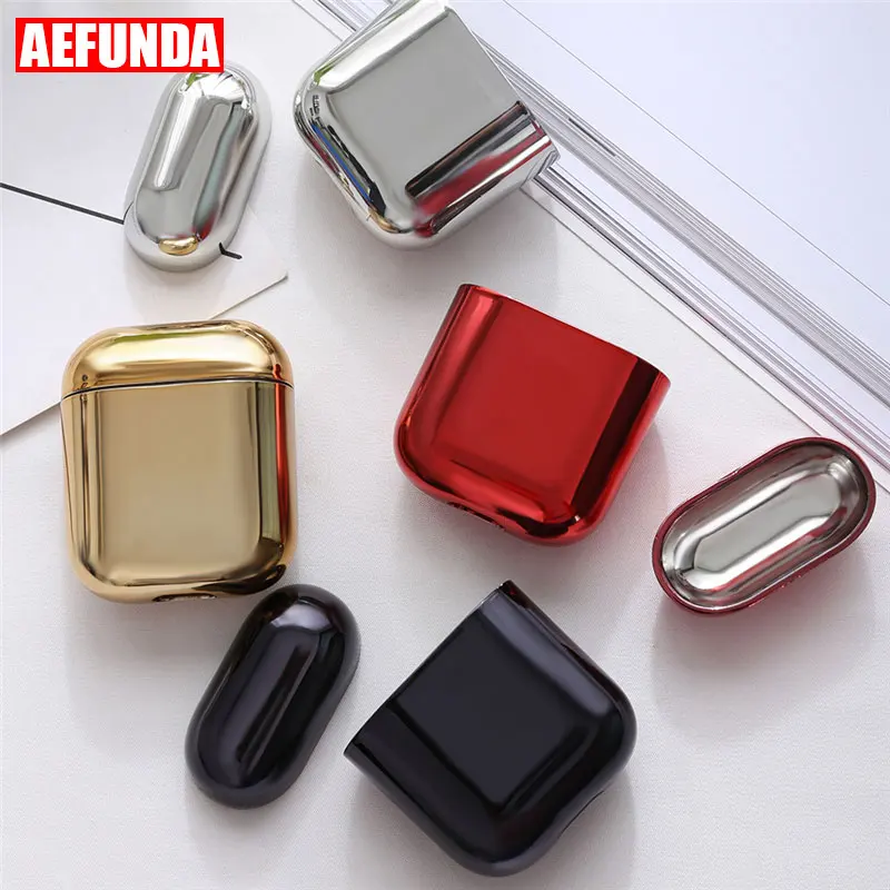 Luxury Plating Hard PC Case For Airpods 2 Wireless Headphone Protective Cover Shockproof Box For Apple Air Pods Earphone Shell
Luxury Plating Hard PC Case For Airpods 2 Wireless Headphone Protective Cover Shockproof Box For Apple Air Pods Earphone Shell