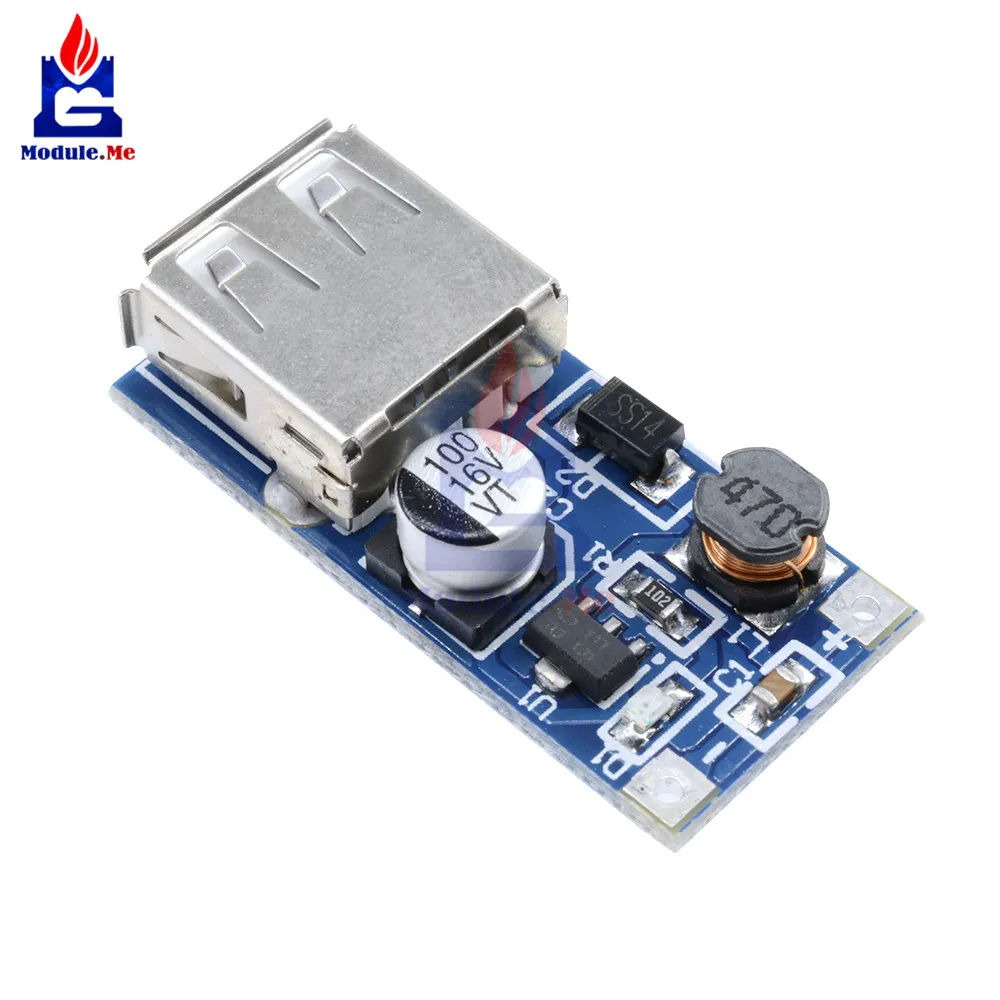 DC-DC USB Step-up Power Boost Module 0.9V-5V to 5V 600mA PFM Control Mini Mobile Booster
DC-DC USB Step-up Power Boost Module 0.9V-5V to 5V 600mA PFM Control Mini Mobile Booster