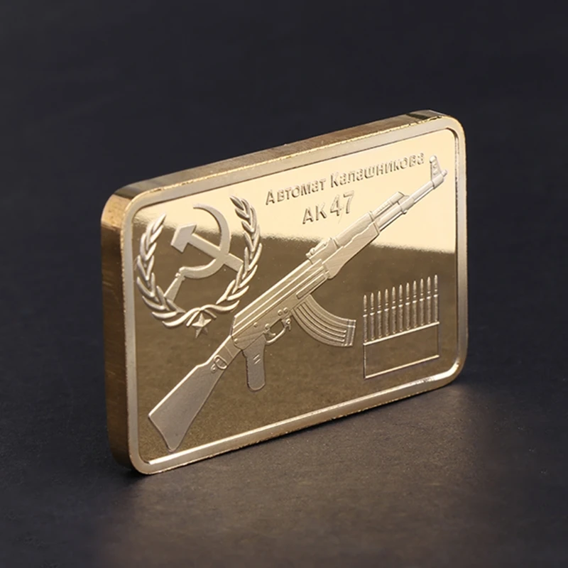 Commemorative Coin Tacticle AK 47 Golden Square Collection Arts Gifts Souvenir For Gift
Commemorative Coin Tacticle AK 47 Golden Square Collection Arts Gifts Souvenir For Gift