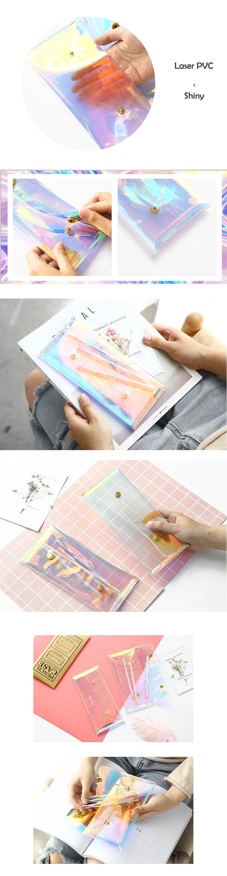 Transparent Laser Pencil Case