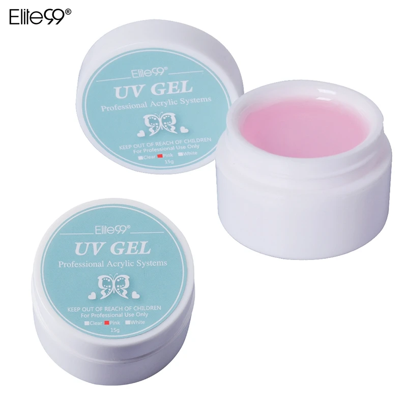Elite99 Pink White Transparent Color UV Gel Manicure Nail UV Gel Nails Art Tips Salon UV Gel Builder Gel Nail Manicure Extension
Elite99 Pink White Transparent Color UV Gel Manicure Nail UV Gel Nails Art Tips Salon UV Gel Builder Gel Nail Manicure Extension