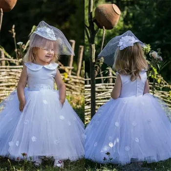 Lovely Little Girls Birthday Gowns with 3D Floral Appliques Custom Made Flower Girl Dress for Special Occasion New Arrivals Long
Lovely Little Girls Birthday Gowns with 3D Floral Appliques Custom Made Flower Girl Dress for Special Occasion New Arrivals Long