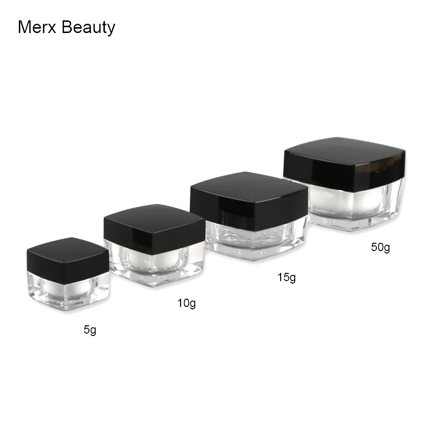 10PCS 5g/10g/15g/30g/50g Empty Clear Acrylic Cream Lotion Cosmetic Jars Pots Containers with Liners Black Screw Caps Lids
10PCS 5g/10g/15g/30g/50g Empty Clear Acrylic Cream Lotion Cosmetic Jars Pots Containers with Liners Black Screw Caps Lids