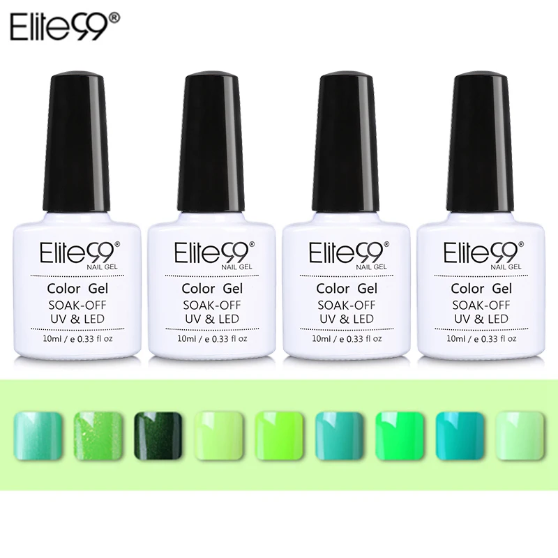 

Elite99 10ml Soak Off Green Series Nail Gel Polish Gorgeous Colors UV Gel Manicure Long Lasting Gel Nail Polishes Lacquer